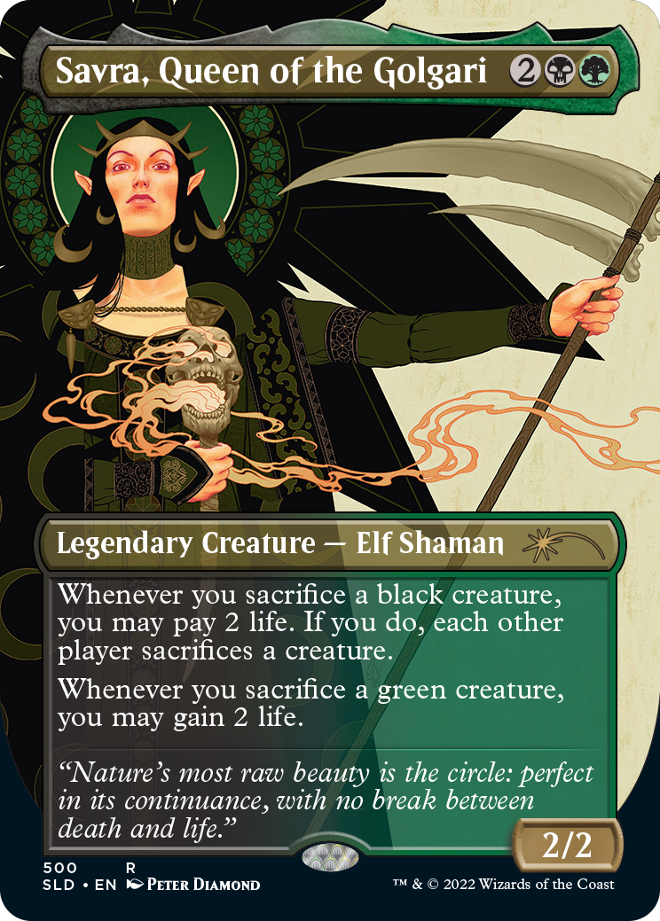 Savra, Queen of the Golgari (Borderless) [Secret Lair Drop Series] - The Mythic Store | 24h Order Processing