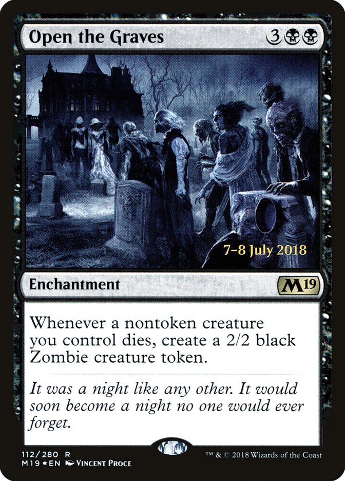 Open the Graves [Core Set 2019 Prerelease Promos] - The Mythic Store | 24h Order Processing