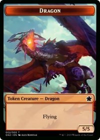 Dragon (002) // Zombie Double-Sided Token [Game Night 2019 Tokens] - The Mythic Store | 24h Order Processing