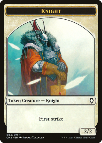 Knight Token [Commander Anthology Volume II Tokens] - The Mythic Store | 24h Order Processing