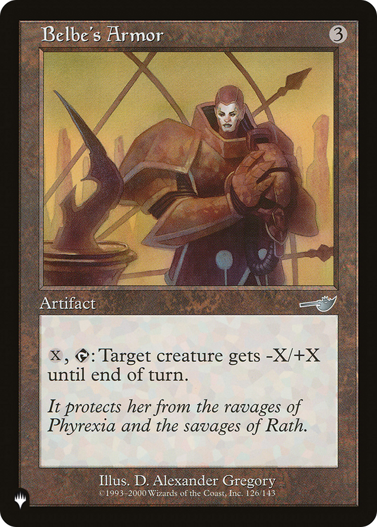 Belbe's Armor [The List] - The Mythic Store | 24h Order Processing