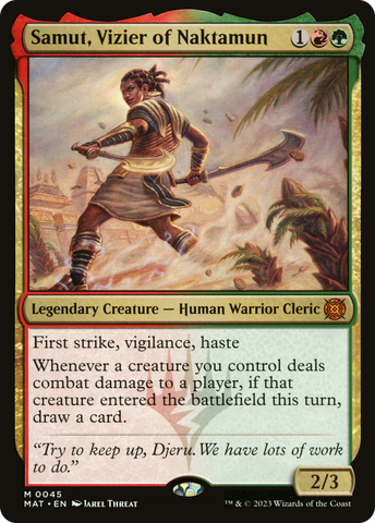 Samut, Vizier of Naktamun [March of the Machine: The Aftermath] - The Mythic Store | 24h Order Processing