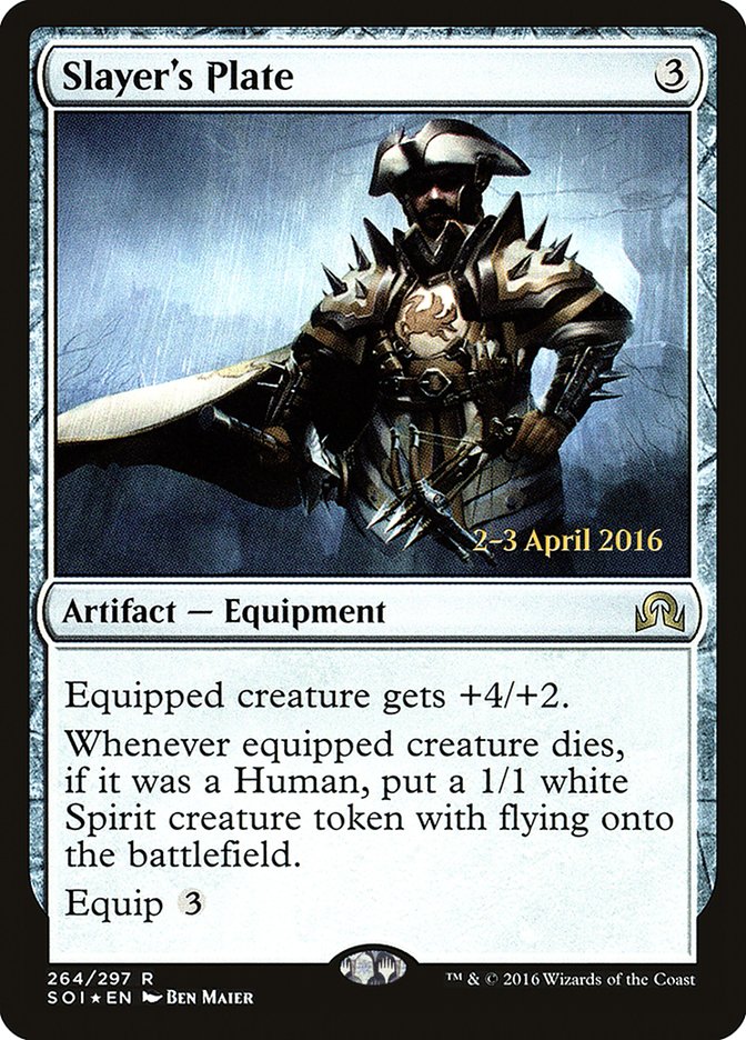 Slayer's Plate [Shadows over Innistrad Prerelease Promos] - The Mythic Store | 24h Order Processing