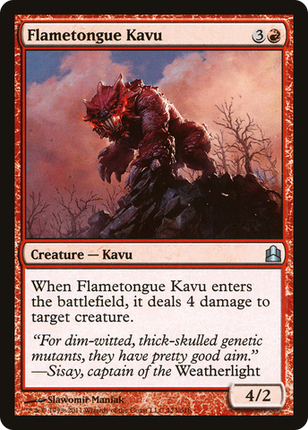 Flametongue Kavu [Commander 2011] - The Mythic Store | 24h Order Processing