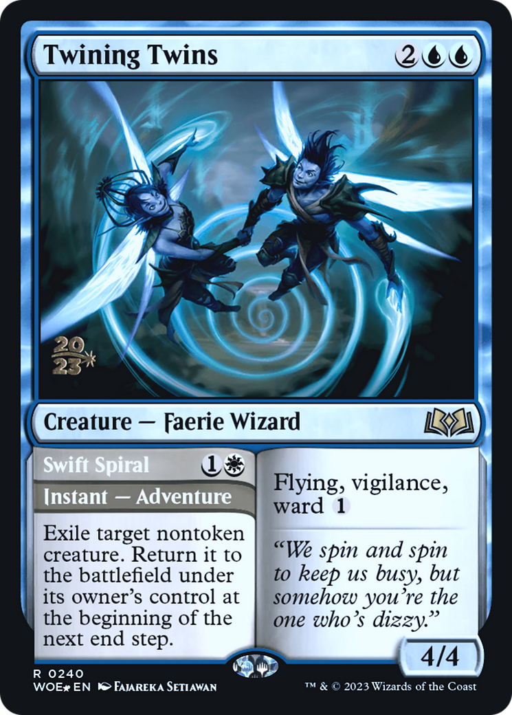Twining Twins // Swift Spiral [Wilds of Eldraine Prerelease Promos] - The Mythic Store | 24h Order Processing