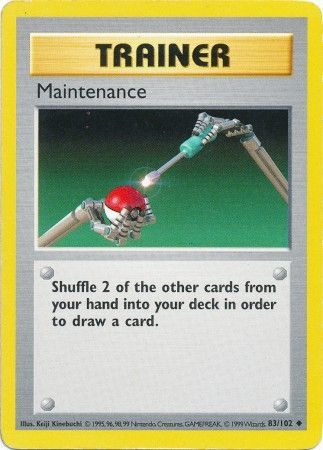 Maintenance (83/102) [Base Set Shadowless Unlimited] - The Mythic Store | 24h Order Processing