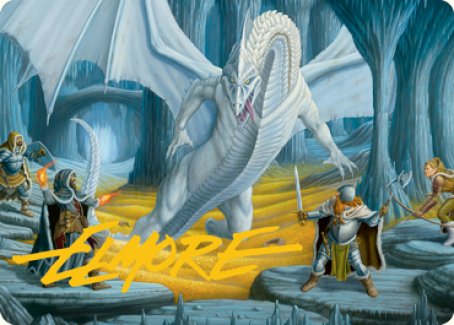 Cave of the Frost Dragon Art Card (Gold-Stamped Signature) [Dungeons & Dragons: Adventures in the Forgotten Realms Art Series] - The Mythic Store | 24h Order Processing
