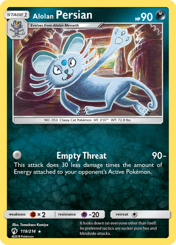 Alolan Persian (119/214) [Sun & Moon: Lost Thunder] - The Mythic Store | 24h Order Processing