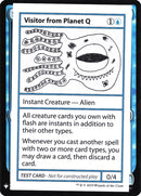 Visitor from Planet Q [Mystery Booster Playtest Cards] - The Mythic Store | 24h Order Processing