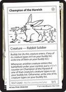 Champion of the Hareish [Mystery Booster 2 Playtest Cards] - The Mythic Store | 24h Order Processing