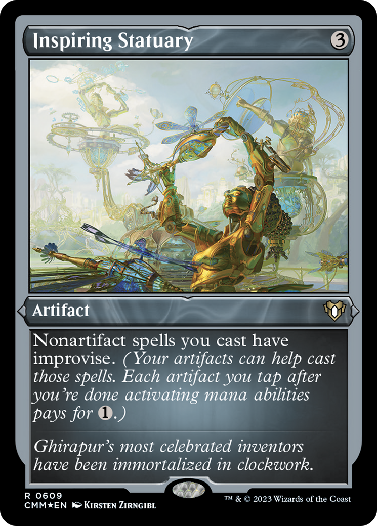 Inspiring Statuary (Foil Etched) [Commander Masters] - The Mythic Store | 24h Order Processing