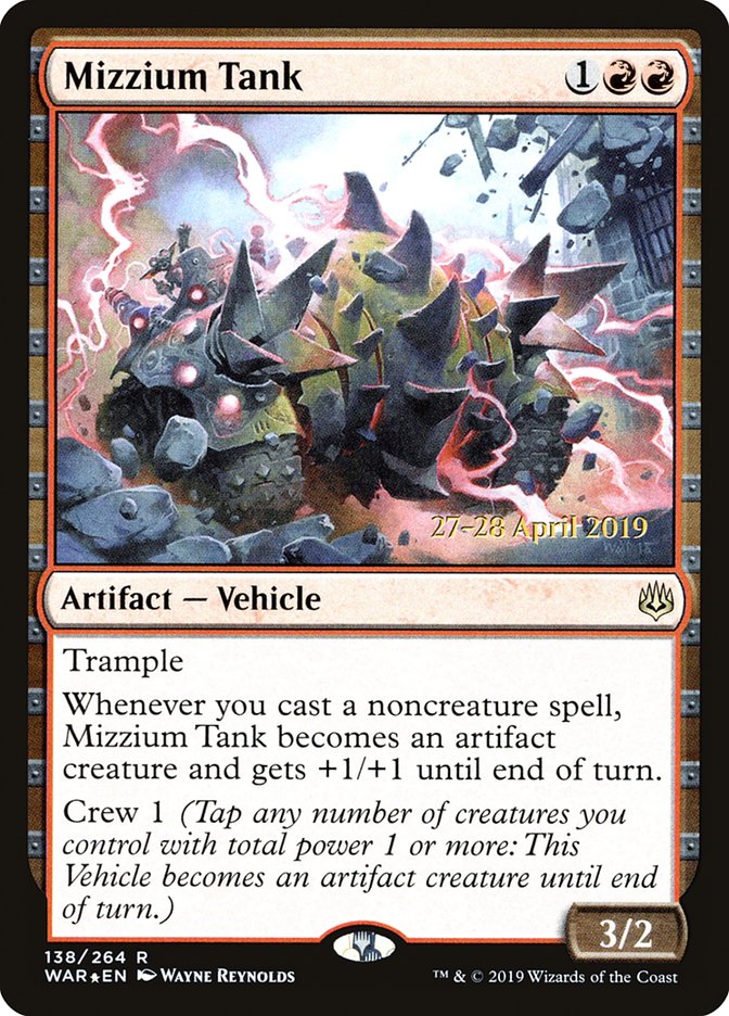 Mizzium Tank [War of the Spark Prerelease Promos] - The Mythic Store | 24h Order Processing