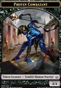Proven Combatant // Zombie Double-Sided Token [Hour of Devastation Tokens] - The Mythic Store | 24h Order Processing