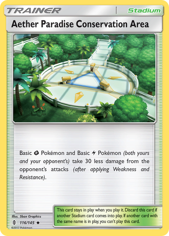 Aether Paradise Conservation Area (116/145) [Sun & Moon: Guardians Rising] - The Mythic Store | 24h Order Processing