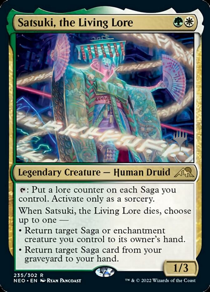 Satsuki, the Living Lore (Promo Pack) [Kamigawa: Neon Dynasty Promos] - The Mythic Store | 24h Order Processing