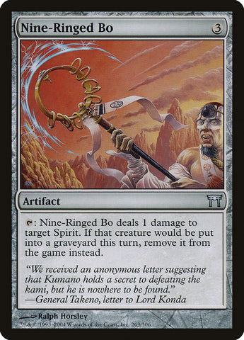 Nine-Ringed Bo [Champions of Kamigawa] - The Mythic Store | 24h Order Processing
