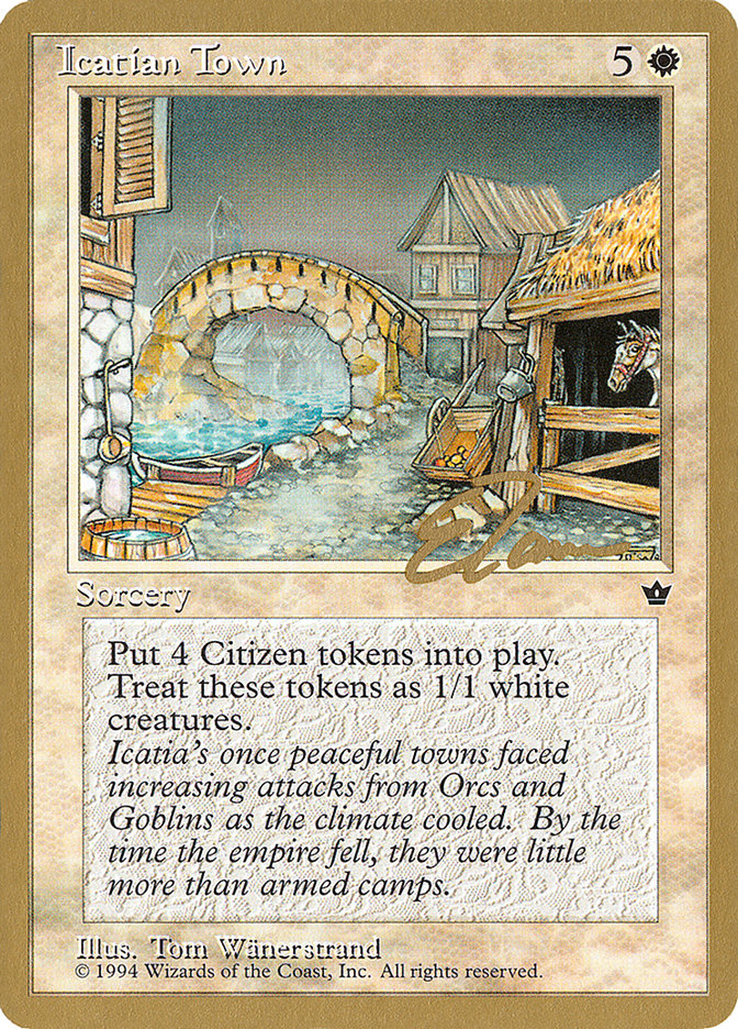 Icatian Town (Eric Tam) [Pro Tour Collector Set] - The Mythic Store | 24h Order Processing