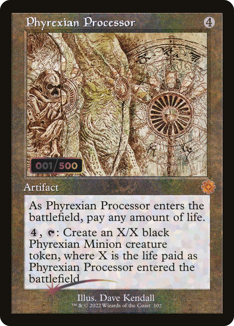 Phyrexian Processor (Retro Schematic) (Serialized) [The Brothers' War Retro Artifacts] - The Mythic Store | 24h Order Processing