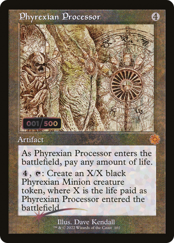 Phyrexian Processor (Retro Schematic) (Serialized) [The Brothers' War Retro Artifacts] - The Mythic Store | 24h Order Processing