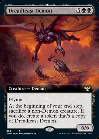 Dreadfeast Demon (Extended Art) [Innistrad: Crimson Vow] - The Mythic Store | 24h Order Processing