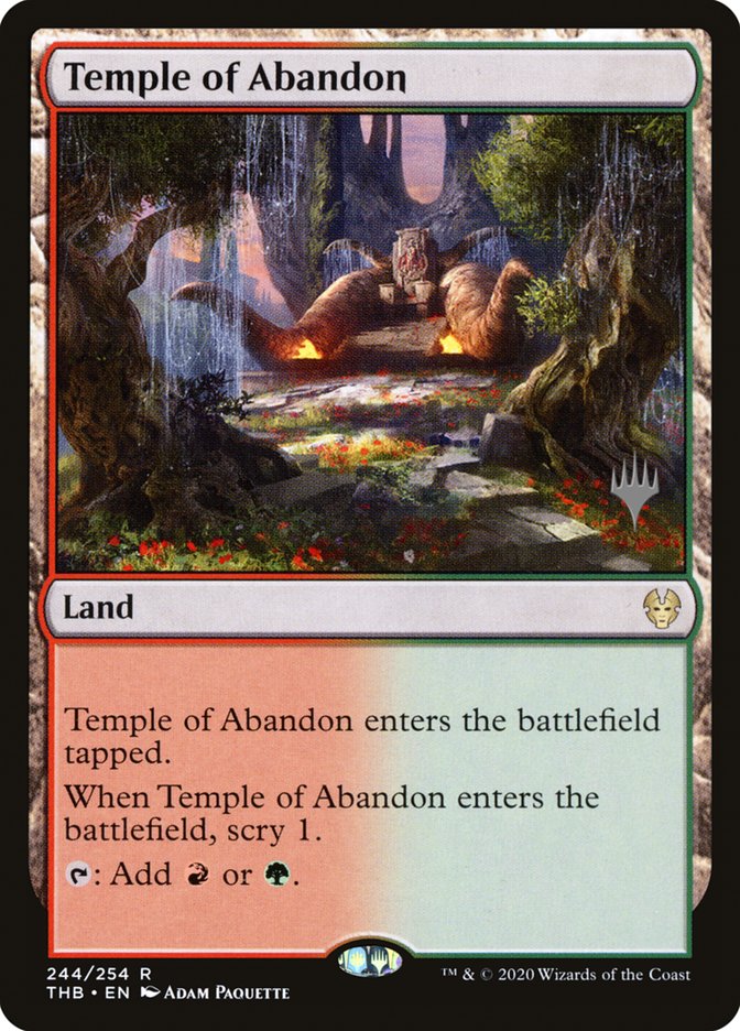 Temple of Abandon (Promo Pack) [Theros Beyond Death Promos] - The Mythic Store | 24h Order Processing