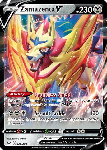 Zamazenta V (139/202) [Sword & Shield: Base Set] - The Mythic Store | 24h Order Processing