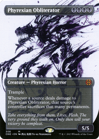 Phyrexian Obliterator (Borderless Ichor) [Phyrexia: All Will Be One] - The Mythic Store | 24h Order Processing