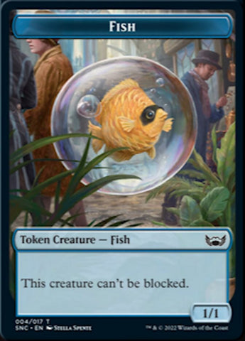 Fish // Dog Double-Sided Token [Streets of New Capenna Tokens] - The Mythic Store | 24h Order Processing