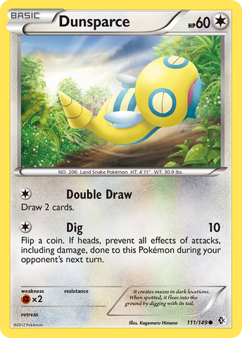 Dunsparce (111/149) [Black & White: Boundaries Crossed] - The Mythic Store | 24h Order Processing