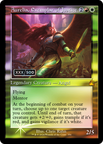 Aurelia, Exemplar of Justice (Retro) (Serialized) [Ravnica Remastered] - The Mythic Store | 24h Order Processing