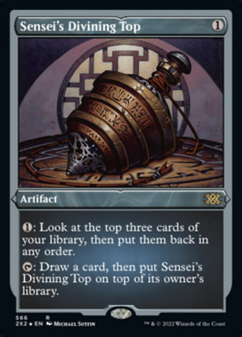 Sensei's Divining Top (Foil Etched) [Double Masters 2022] - The Mythic Store | 24h Order Processing