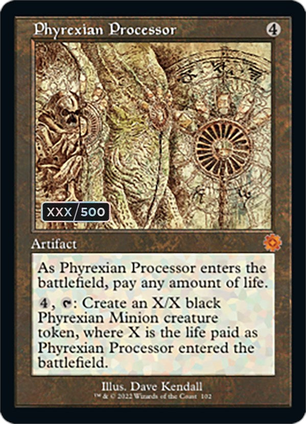 Phyrexian Processor (Retro Schematic) (Serialized) [The Brothers' War Retro Artifacts] - The Mythic Store | 24h Order Processing