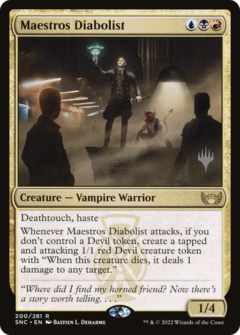 Maestros Diabolist (Promo Pack) [Streets of New Capenna Promos] - The Mythic Store | 24h Order Processing
