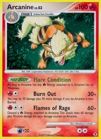 Arcanine (1/111) [Platinum: Rising Rivals] - The Mythic Store | 24h Order Processing