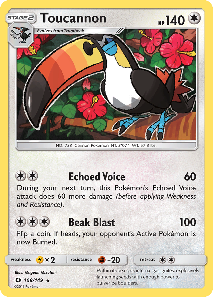 Toucannon (108/149) [Sun & Moon: Base Set] - The Mythic Store | 24h Order Processing
