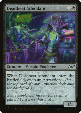 Deadbeat Attendant (Galaxy Foil) [Unfinity] - The Mythic Store | 24h Order Processing