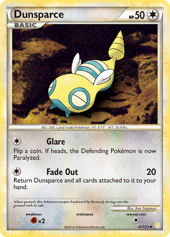 Dunsparce (41/123) [HeartGold & SoulSilver: Base Set] - The Mythic Store | 24h Order Processing