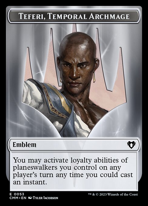 Treasure // Emblem - Teferi, Temporal Archmage Double-Sided Token [Commander Masters Tokens] - The Mythic Store | 24h Order Processing