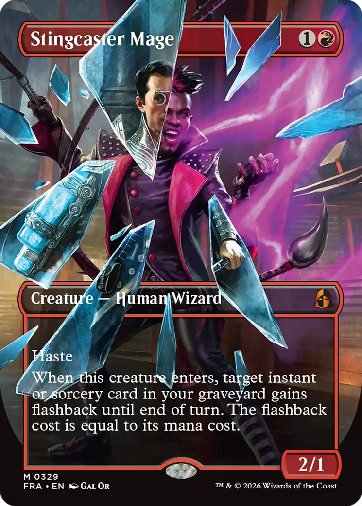 Stingcaster Mage (Borderless) [Reality Fracture] - The Mythic Store | 24h Order Processing