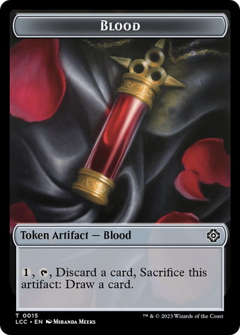 Blood // Vampire (0004) Double-Sided Token [The Lost Caverns of Ixalan Commander Tokens] - The Mythic Store | 24h Order Processing