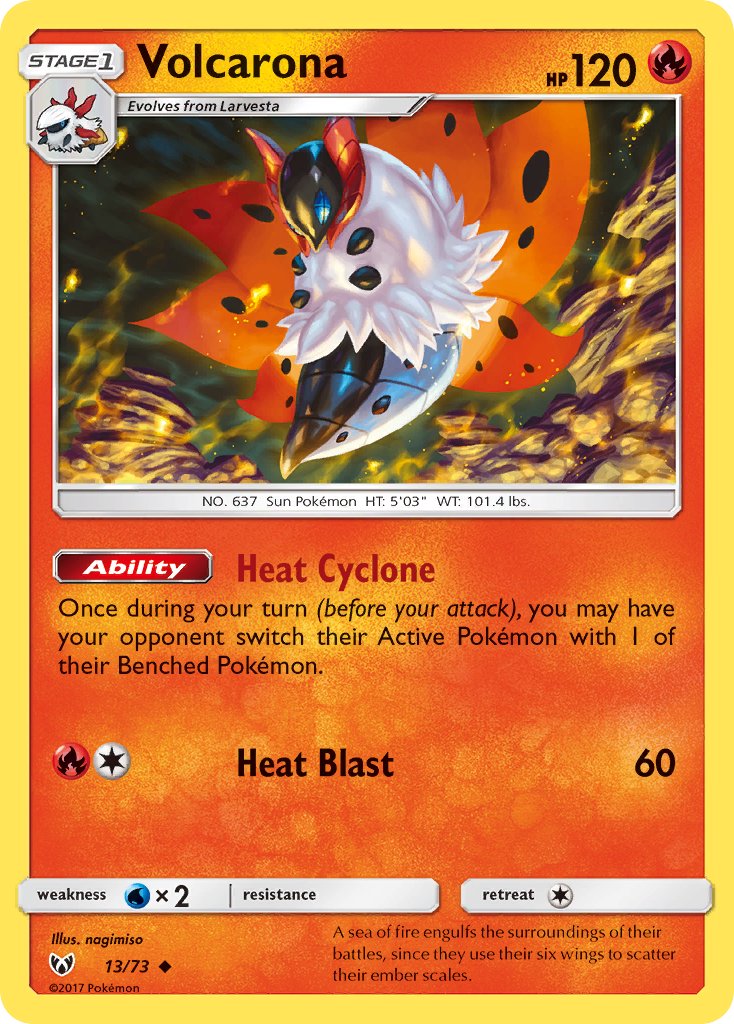 Volcarona (13/73) [Sun & Moon: Shining Legends] - The Mythic Store | 24h Order Processing