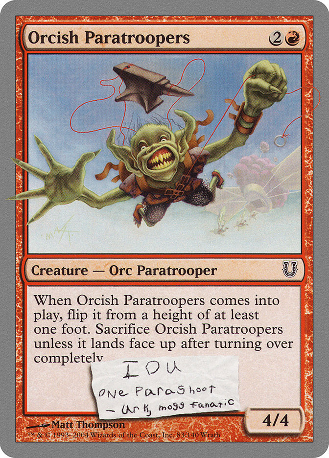 Orcish Paratroopers [Unhinged] - The Mythic Store | 24h Order Processing