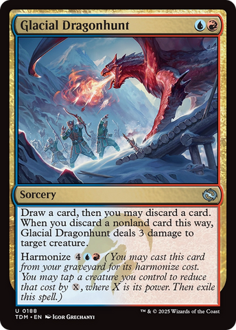 Glacial Dragonhunt [Tarkir: Dragonstorm] - The Mythic Store | 24h Order Processing