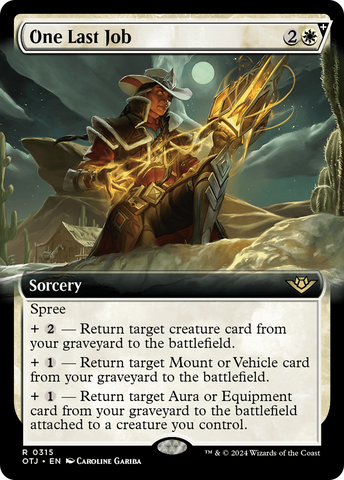 One Last Job (Extended Art) [Outlaws of Thunder Junction] - The Mythic Store | 24h Order Processing