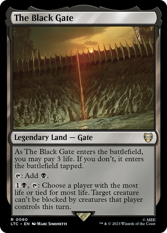The Black Gate [The Lord of the Rings: Tales of Middle-Earth Commander] - The Mythic Store | 24h Order Processing