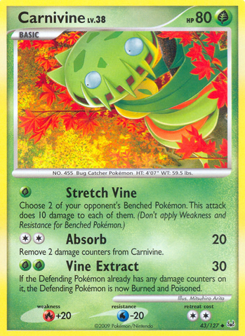 Carnivine (43/127) [Platinum: Base Set] - The Mythic Store | 24h Order Processing