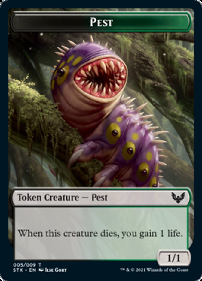 Pest Token [Strixhaven: School of Mages Tokens] - The Mythic Store | 24h Order Processing