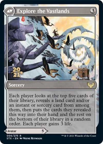 Wandering Archaic // Explore the Vastlands [Strixhaven: School of Mages Prerelease Promos] - The Mythic Store | 24h Order Processing