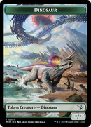 Warrior // Dinosaur Double-Sided Token [March of the Machine Tokens] - The Mythic Store | 24h Order Processing