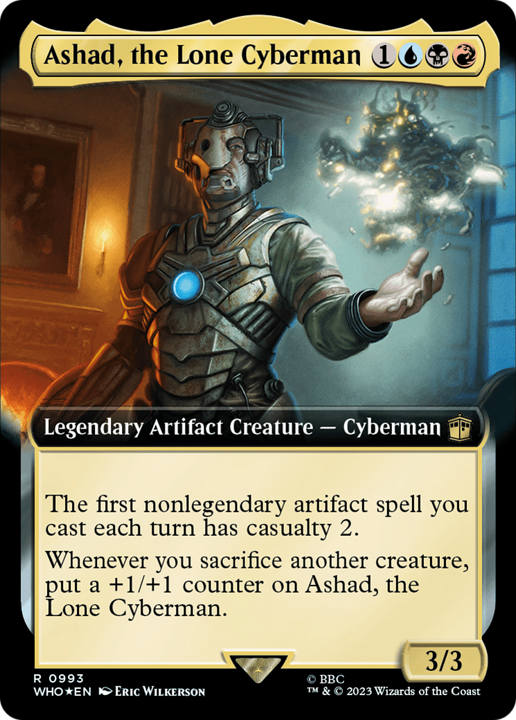 Ashad, the Lone Cyberman (Extended Art) (Surge Foil) [Doctor Who] - The Mythic Store | 24h Order Processing